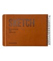 دفتر طراحی 60 برگ پیل مدل SKETCH سایز A5 - رنگ قهوه ای