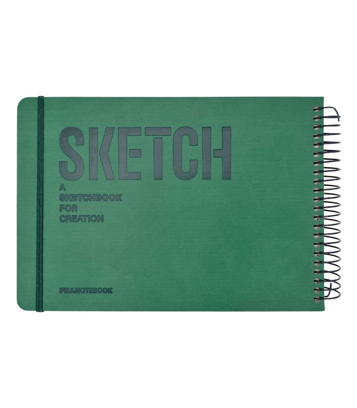 دفتر طراحی 60 برگ پیل مدل SKETCH سایز A5 - رنگ سبز