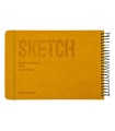 دفتر طراحی 60 برگ پیل مدل SKETCH سایز A5 - رنگ زرد
