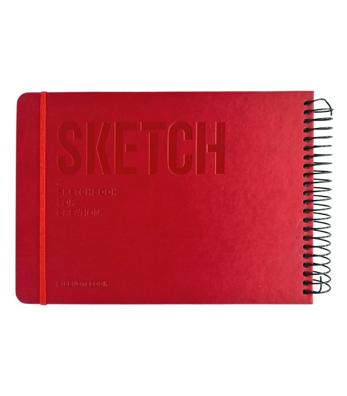 دفتر طراحی 60 برگ پیل مدل SKETCH سایز A5 - رنگ قرمز
