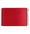 دفتر طراحی 60 برگ پیل مدل SKETCH سایز A5 - رنگ قرمز