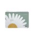 دفتر یادداشت سم با پرفراژ 10×15 سیم از 15 - طرح بابونه