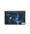 دفتر یادداشت سم با پرفراژ 10×15 سیم از 15 - طرح کهکشان