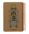 دفترچه سایز A6 سیمی 100 برگ دات نوت سری Coolanimals طرح اسپورت داگ