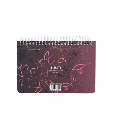 دفتر یادداشت سم با پرفراژ 10×15 سیم از 15 - طرح نماد