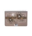 دفتر یادداشت سم با پرفراژ 10×15 سیم از 15 - طرح گل