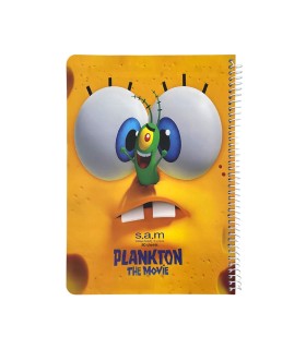 دفترسیمی وزیری فانتزی 80 برگ سم- طرح PLANKTON