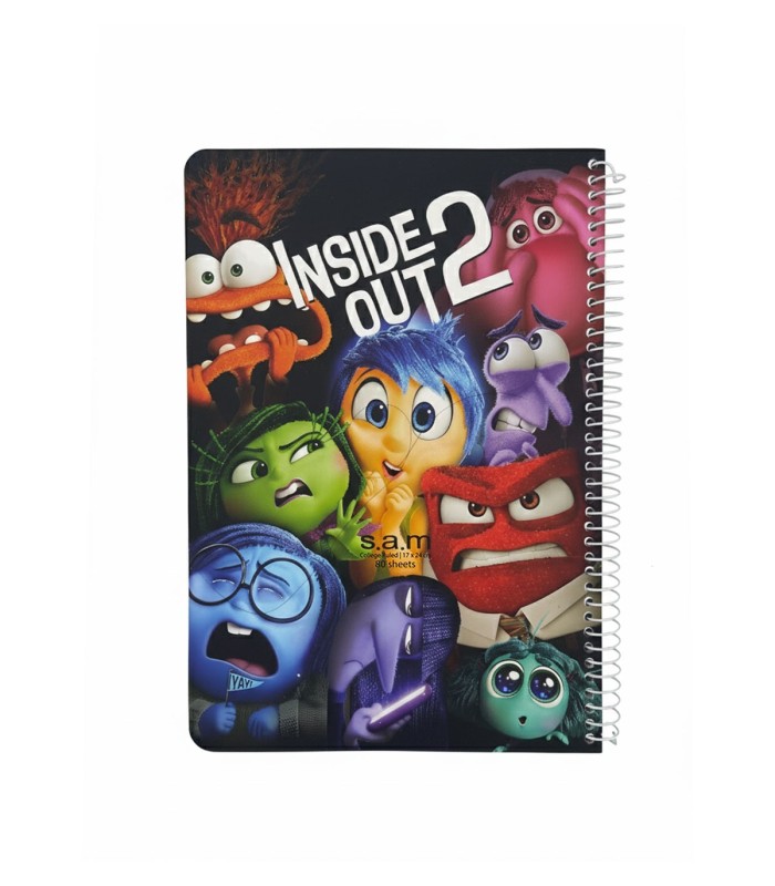 دفترسیمی وزیری فانتزی 80 برگ سم- طرح Inside Out 2