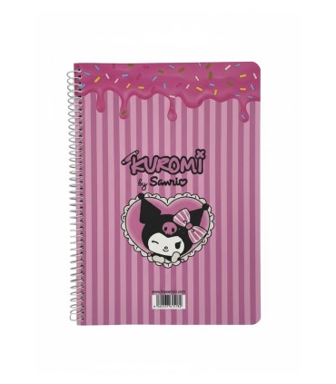 دفترسیمی وزیری فانتزی 80 برگ سم- طرح Kuromi2