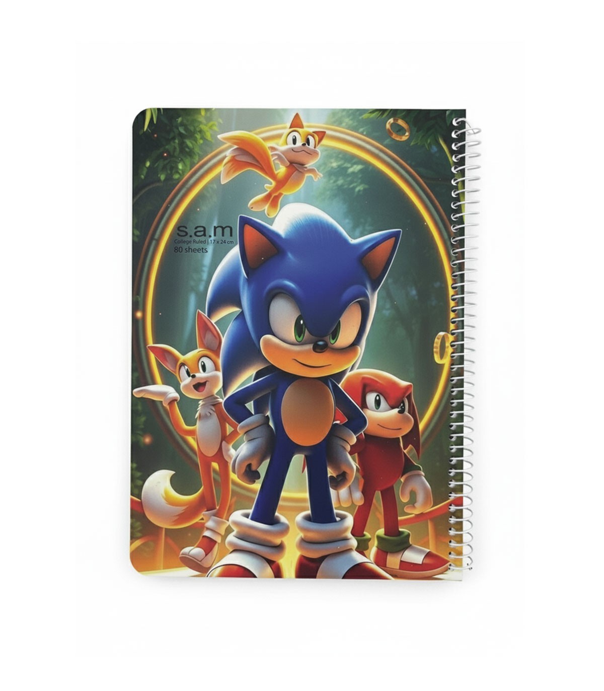 دفترسیمی وزیری فانتزی 80 برگ سم- طرح Sonic