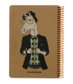 دفترچه سایز A5 سیمی 100 برگ دات نوت سری Coolanimals طرح اسب جنتلمن