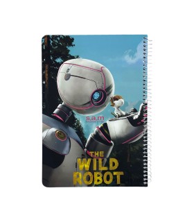 دفترسیمی وزیری فانتزی 100 برگ سم- طرح Wild Robot