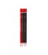 مداد مشکی - قرمز  کلاسیک شش گوش الیپون بسته 4 تایی (1+3)  - کد 8110002