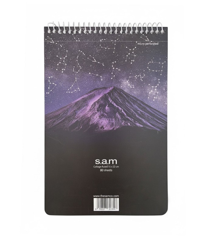 دفتر یادداشت سم با پرفراژ 22×15 سیم از 15 طرح کوه