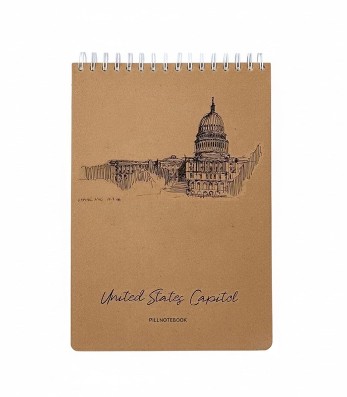 دفتر اسکیس A4 پیل - طرح United States Capitol