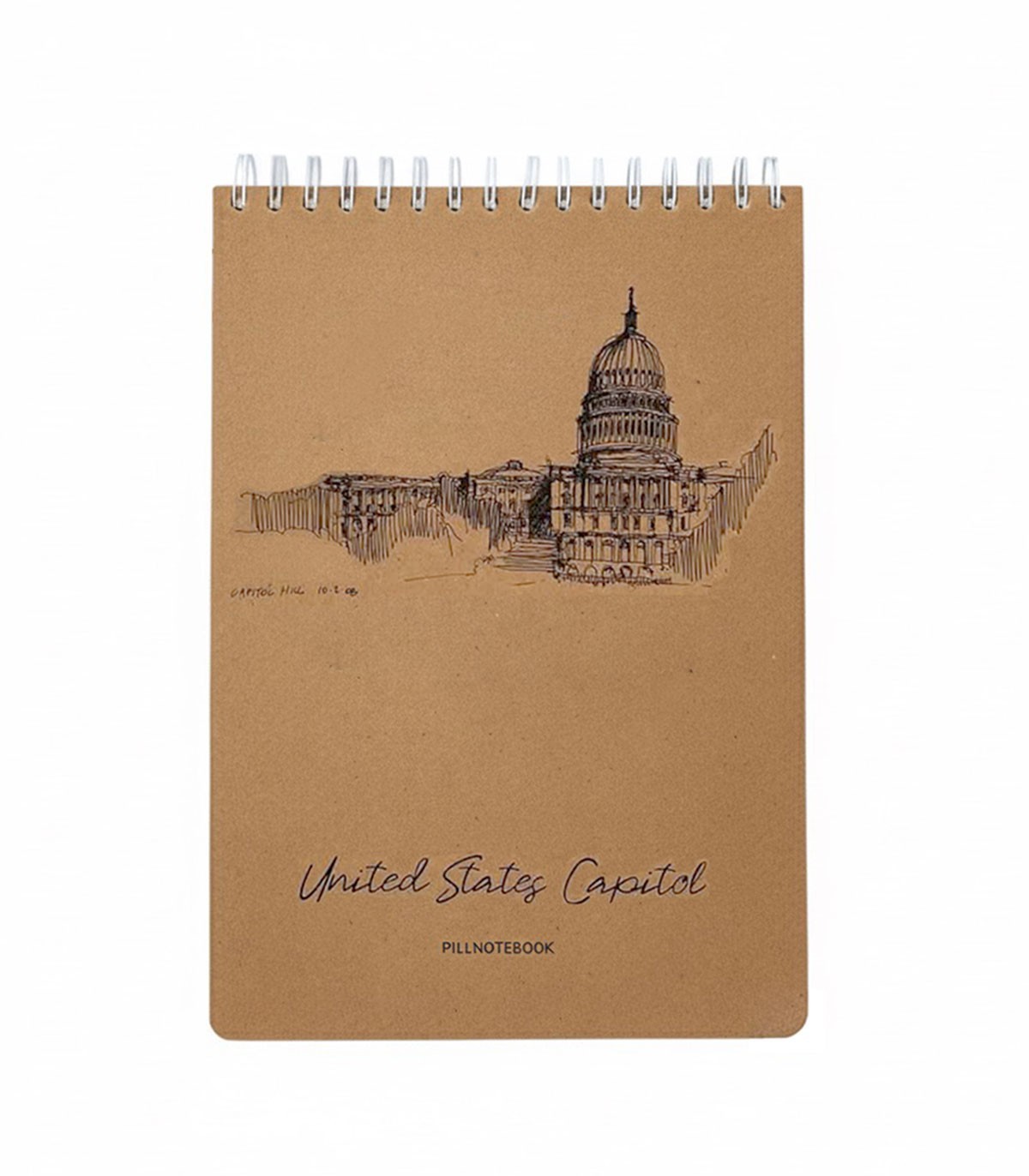 دفتر اسکیس A4 پیل - طرح United States Capitol