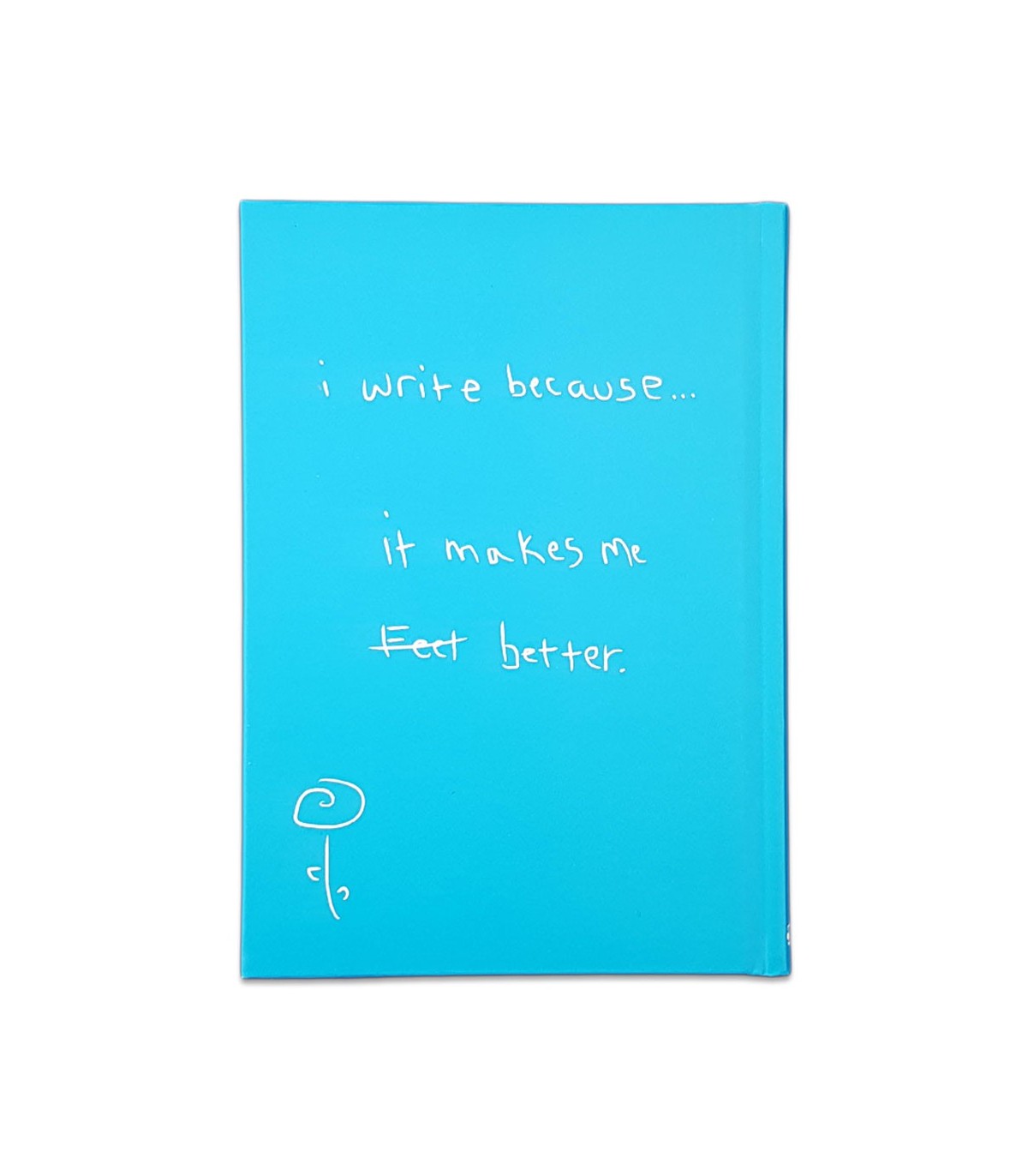 دفتر 100 برگ i write because - آبی