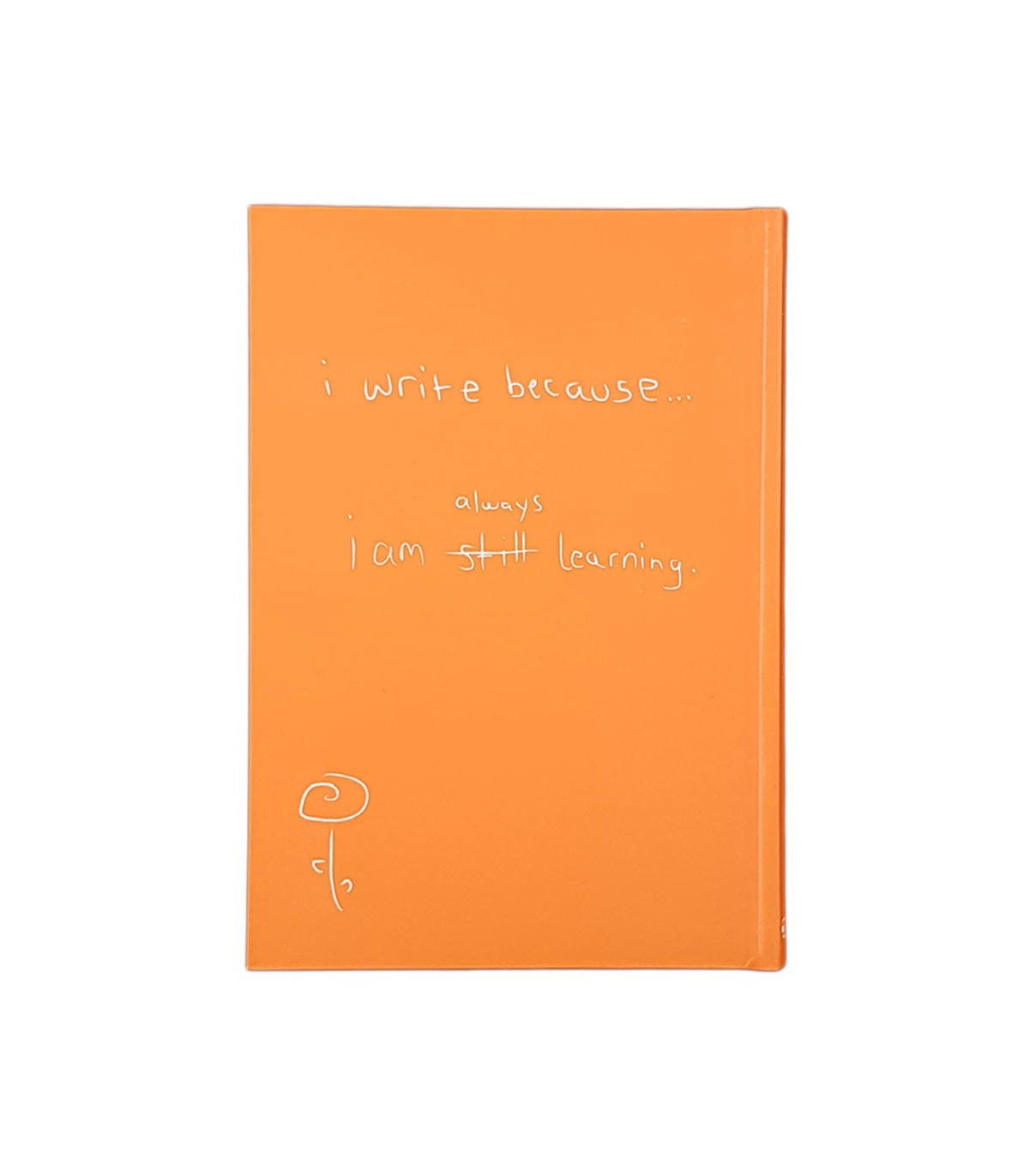 دفتر 100 برگ i write because - نارنجی