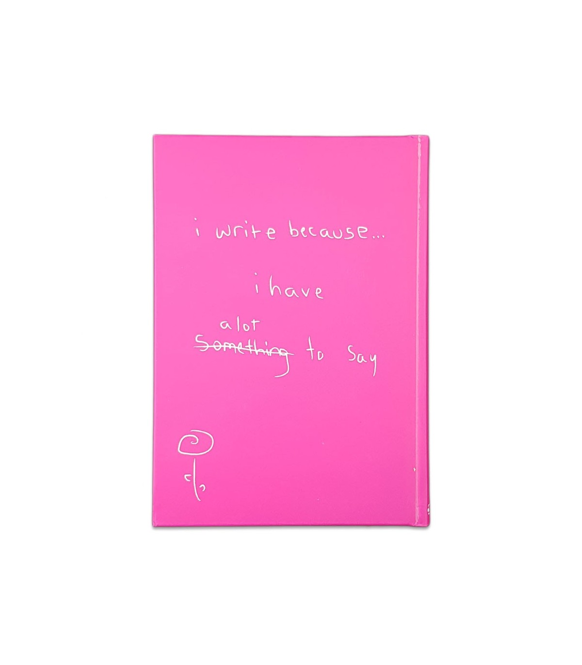 دفتر 100 برگ i write because - سرخابی