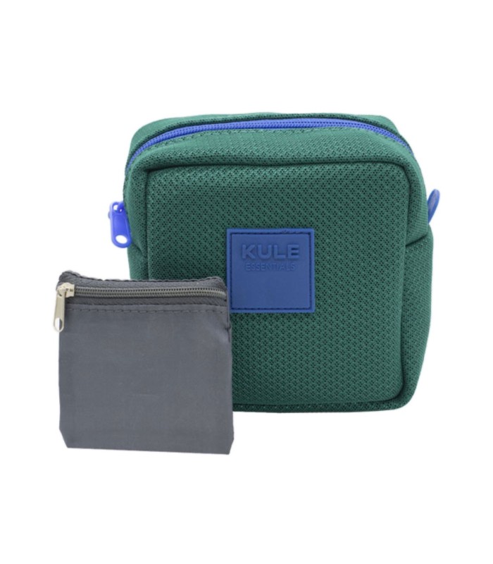 کیف لوازم شخصی و جانبی KULE مدل KL-1006 سبز آبی کاربنی