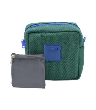 کیف لوازم شخصی و جانبی KULE مدل KL-1006 سبز آبی کاربنی