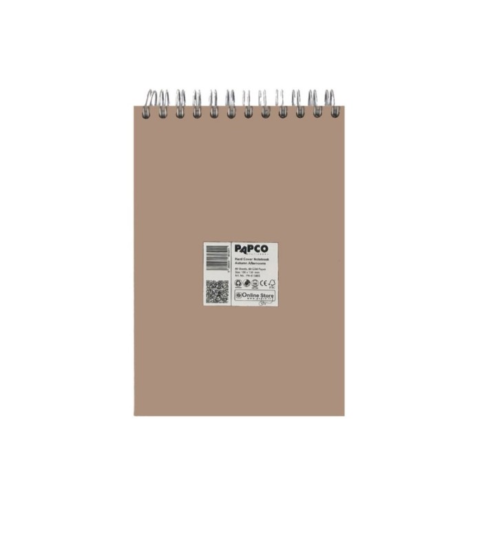 دفتر یادداشت جلد سخت سیمی 80 برگ پاپکو - طرح Autumn Afternoons