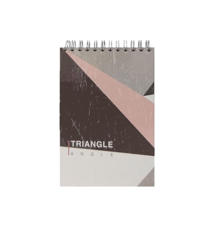 دفتر یادداشت جلد سخت سیمی 80 برگ پاپکو - طرح Triangle