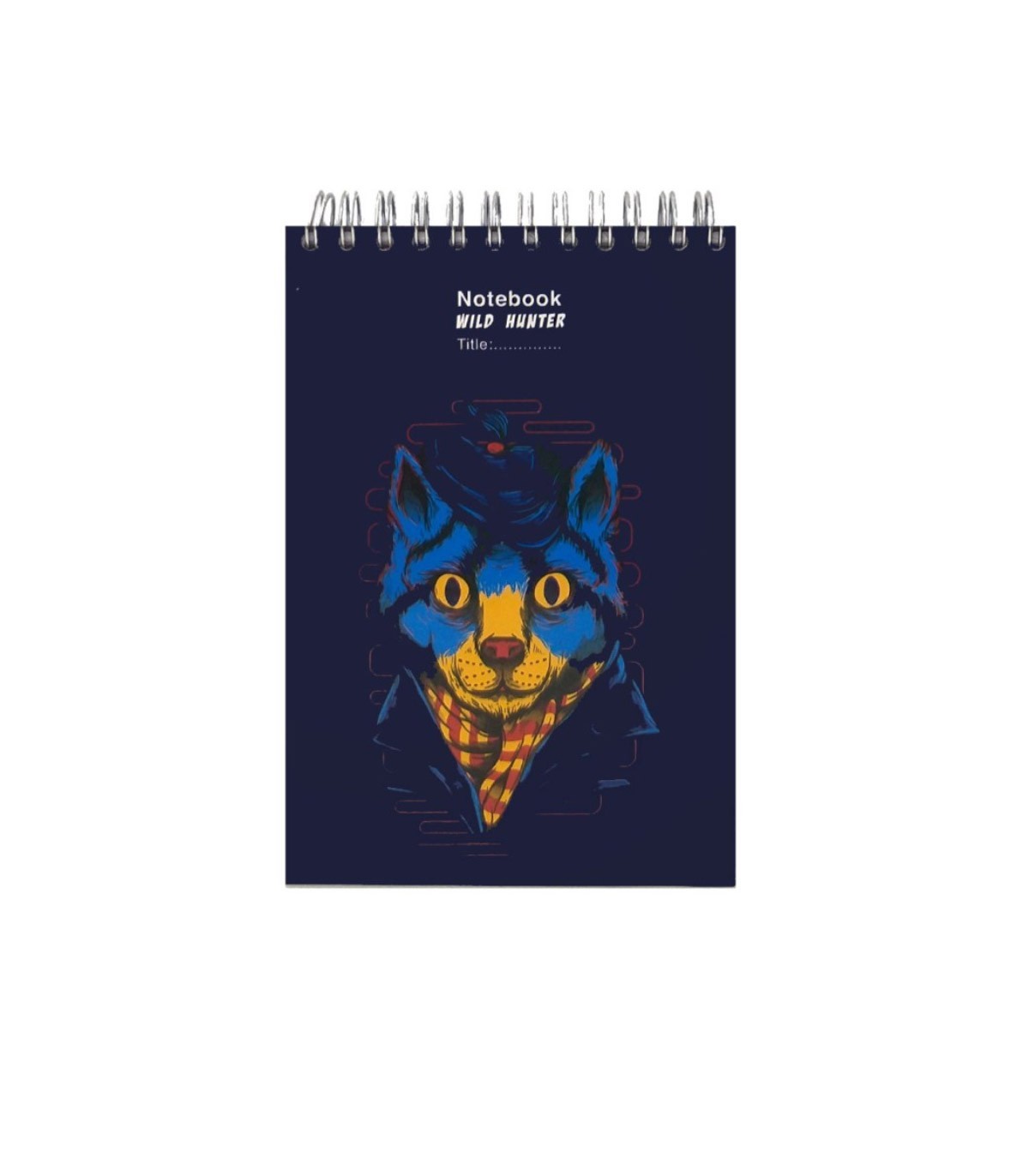 دفتر یادداشت جلد سخت سیمی 80 برگ پاپکو - طرح Wild Hunter
