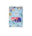 دفتر یادداشت جلد سخت سیمی 80 برگ پاپکو - طرح Dreamer Raccon