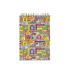 دفتر یادداشت جلد سخت سیمی 80 برگ پاپکو - طرح School Patchwork