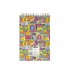 دفتر یادداشت جلد سخت سیمی 80 برگ پاپکو - طرح School Patchwork