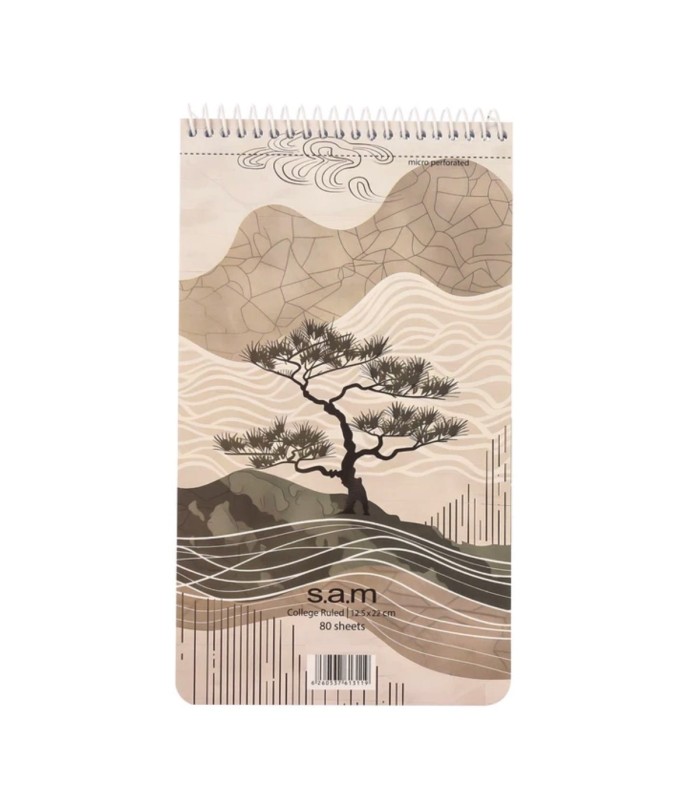 دفتر یادداشت سم با پرفراژ 22×12 سیم از 12 - طرح درخت
