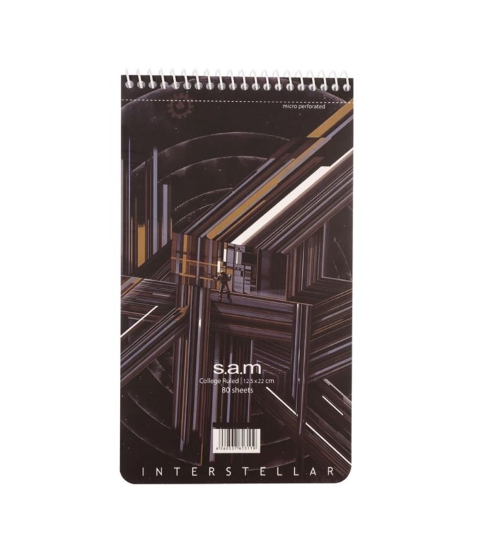 دفتر یادداشت سم با پرفراژ 22×12 سیم از 12 - طرح Interstellar