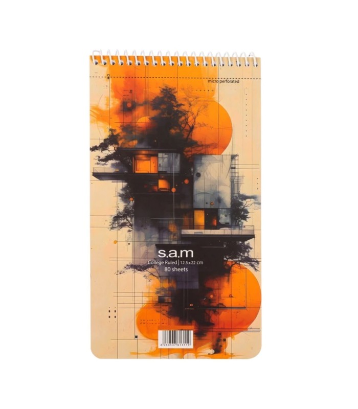 دفتر یادداشت سم با پرفراژ 22×12 سیم از 12 - طرح Sunset