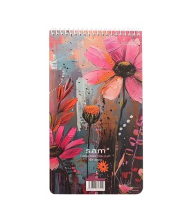 دفتر یادداشت سم با پرفراژ 22×12 سیم از 12 - طرح گل