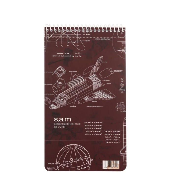 دفتر یادداشت سم با پرفراژ 22×12 سیم از 12 - طرح موشک
