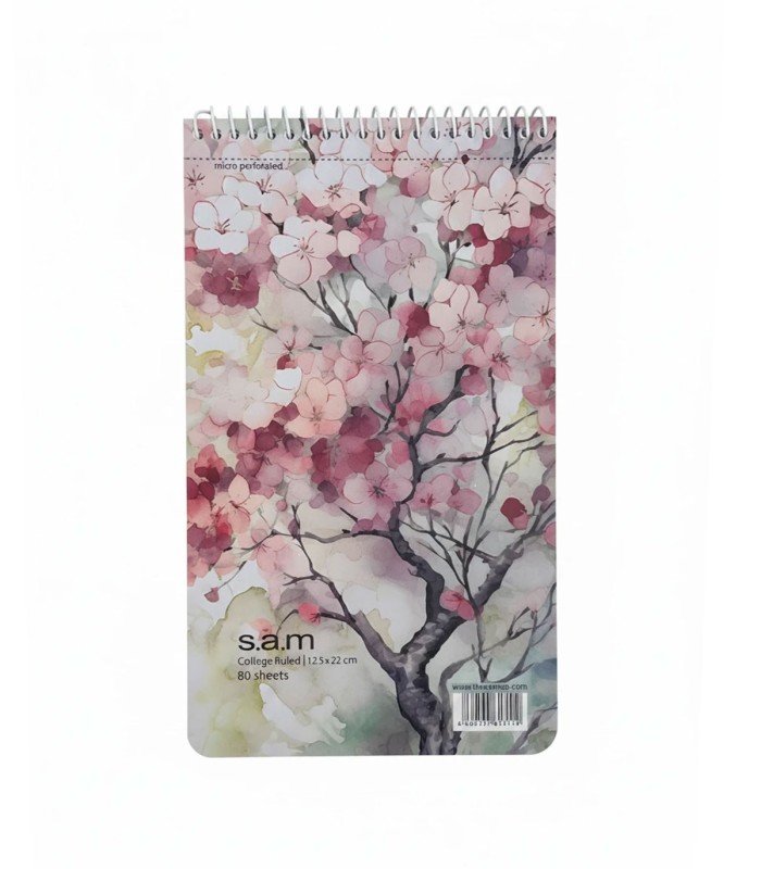دفتر یادداشت سم با پرفراژ 22×12 سیم از 12 - طرح شکوفه