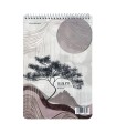دفتر یادداشت سم با پرفراژ 22×15 سیم از 15 طرح درخت
