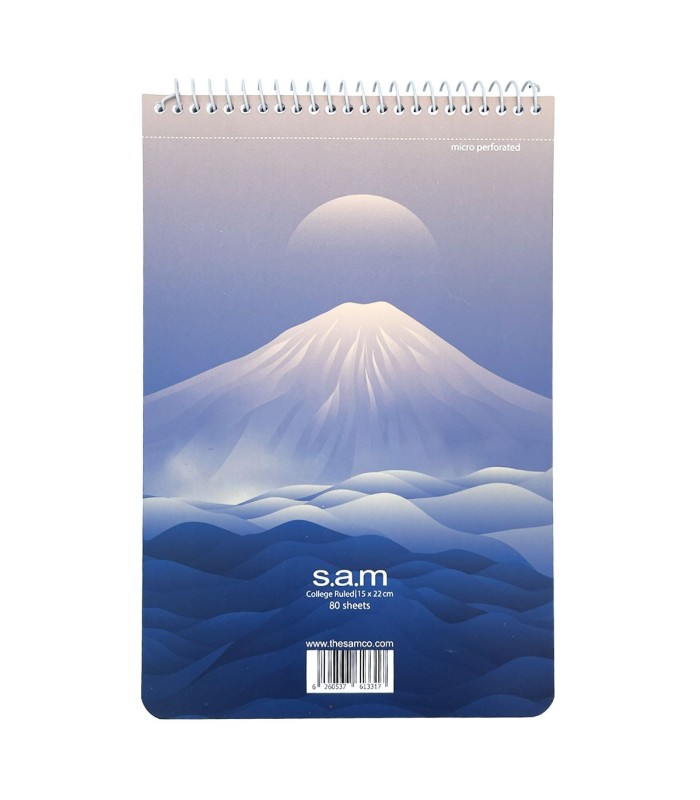 دفتر یادداشت سم با پرفراژ 22×15 سیم از 15 طرح کوه 2