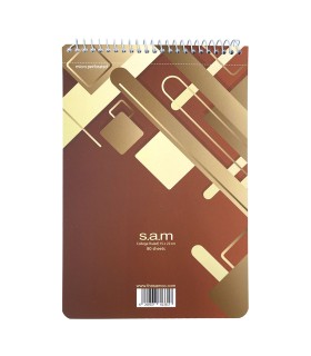 دفتر یادداشت سم با پرفراژ 22×15 سیم از 15 طرح مربع