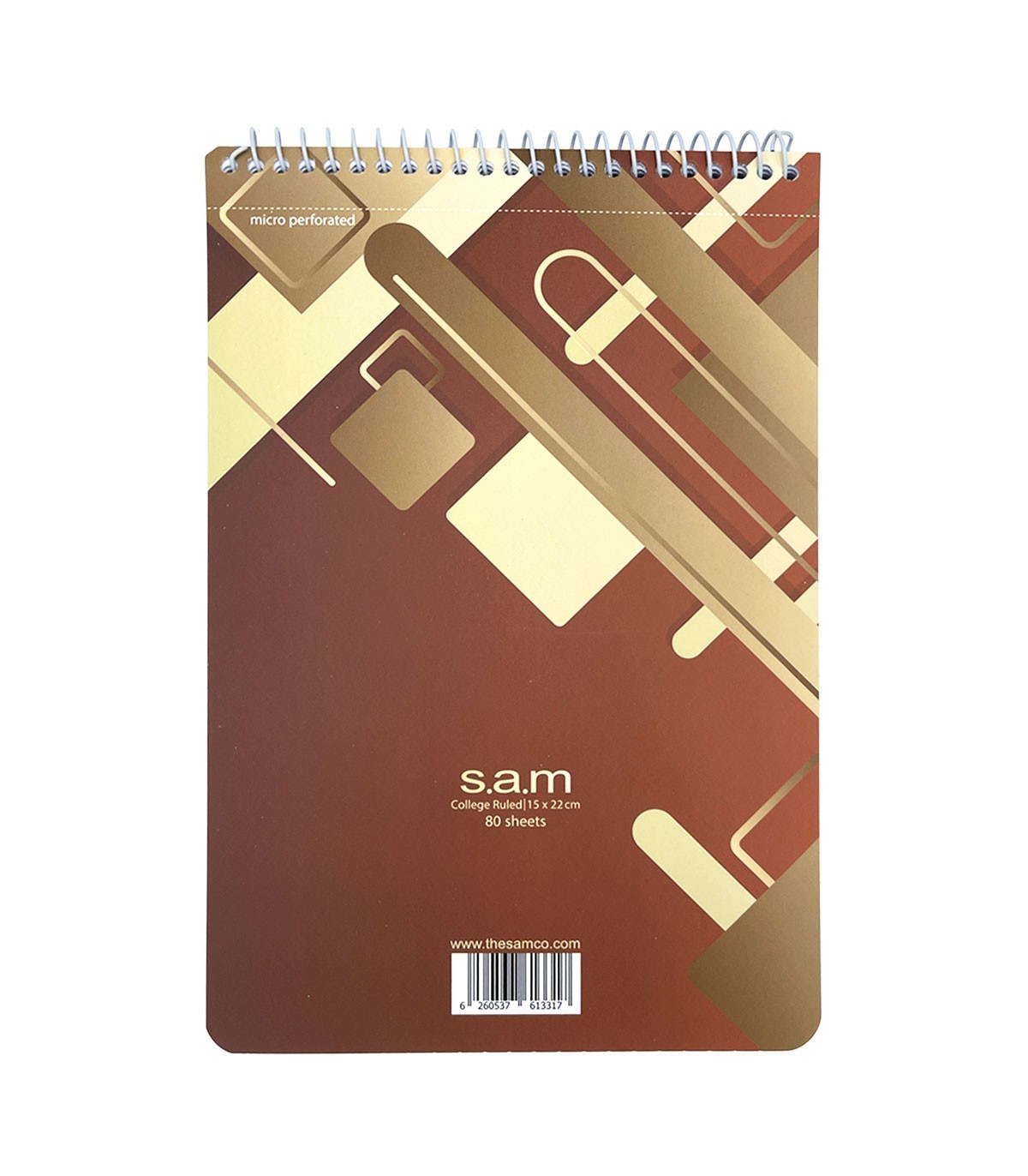 دفتر یادداشت سم با پرفراژ 22×15 سیم از 15 طرح مربع