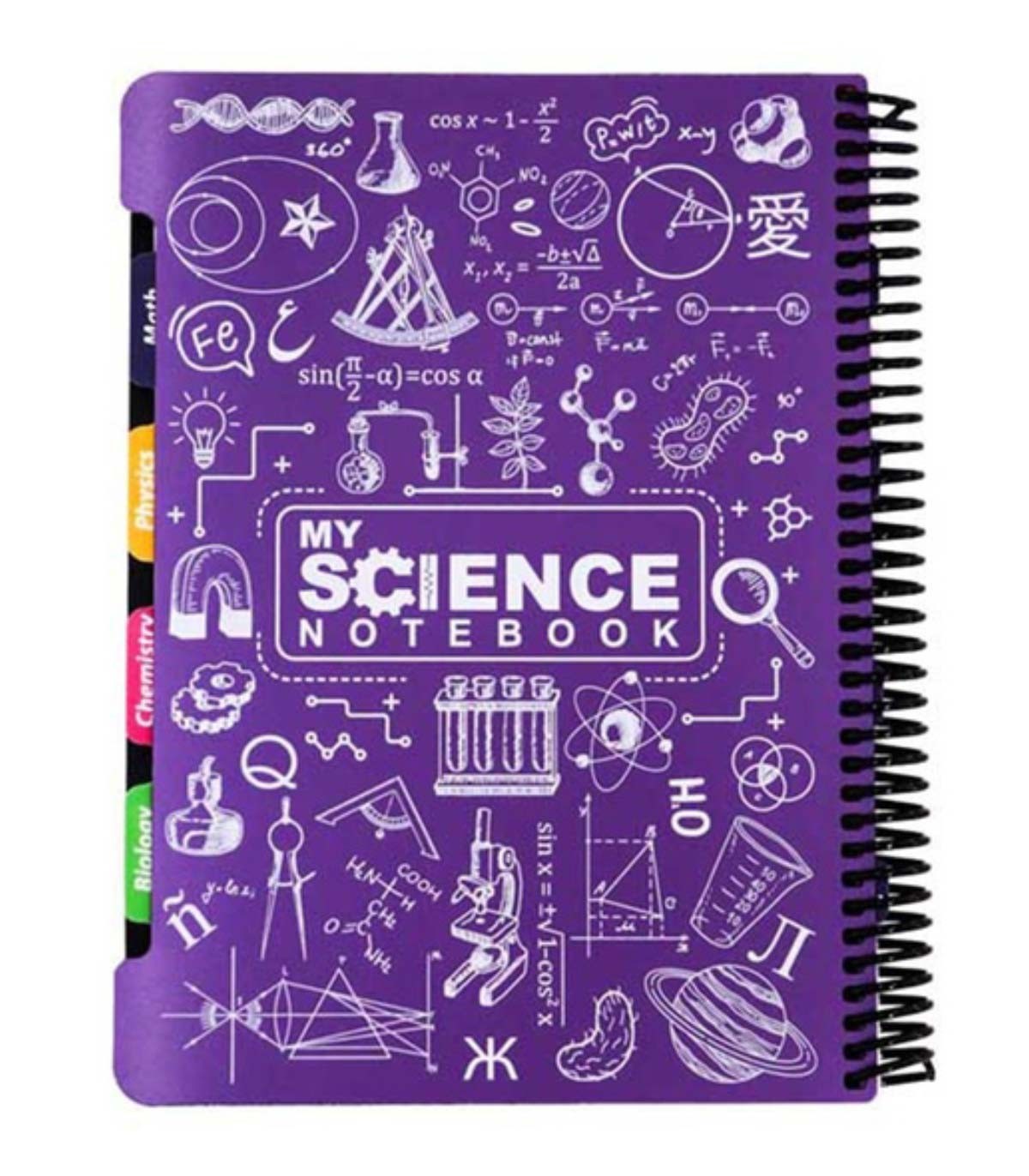 دفتر سیمی 160 برگ دات نوت مدل my science- سایز وزیری