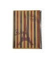 دفتر 100 برگ جلد سخت کرافت- طرح paris