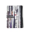 دفتر 100 برگ جلد سخت کلاسیک- طرح journal
