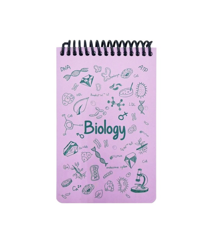 دفتر یادداشت A6  زیست دات نوت سری Science رنگ صورتی