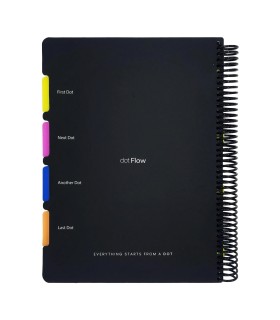 دفتر 120 برگ رحلی دات نوت مدل Dot Flow