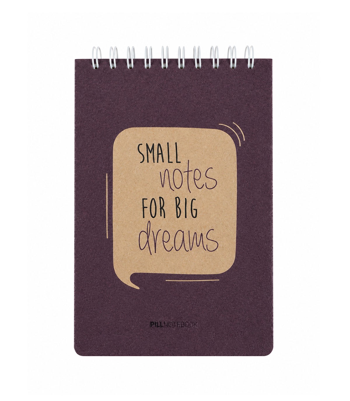 دفتر یادداشت پیل سایز A5 مدل گیومه طرح Big Dreams 2