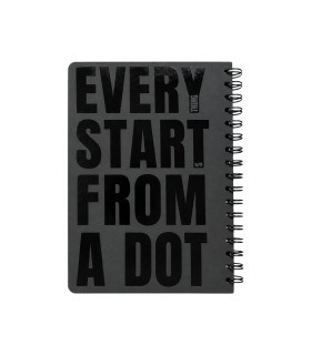 دفتر کلاسیک سیمی ۱۰۰ برگ دات نوت - طرح DOT
