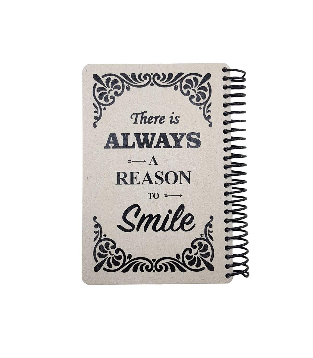 دفتر 90 برگ RAW and GREY مدل SMILE
