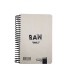 دفتر 90 برگ RAW and GREY مدل SMILE